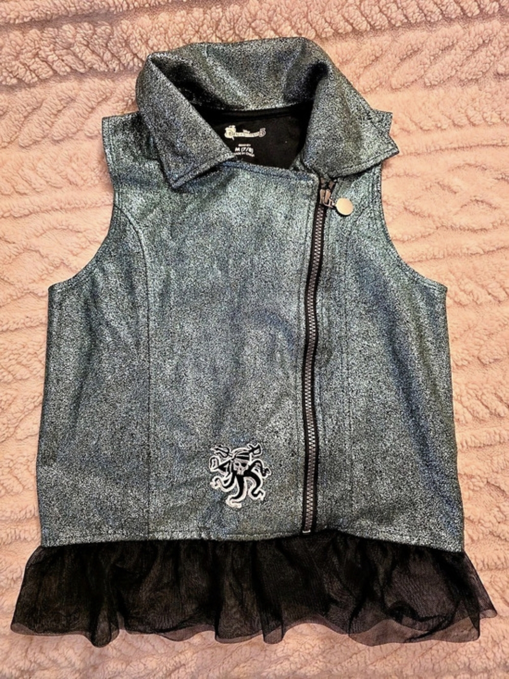 Disney Descendants 3 Uma Costume Vest Black & Green Girls Medium